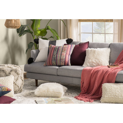 Three Posts™ Keeley Cotton Blend Throw Pillow & Reviews Wayfair